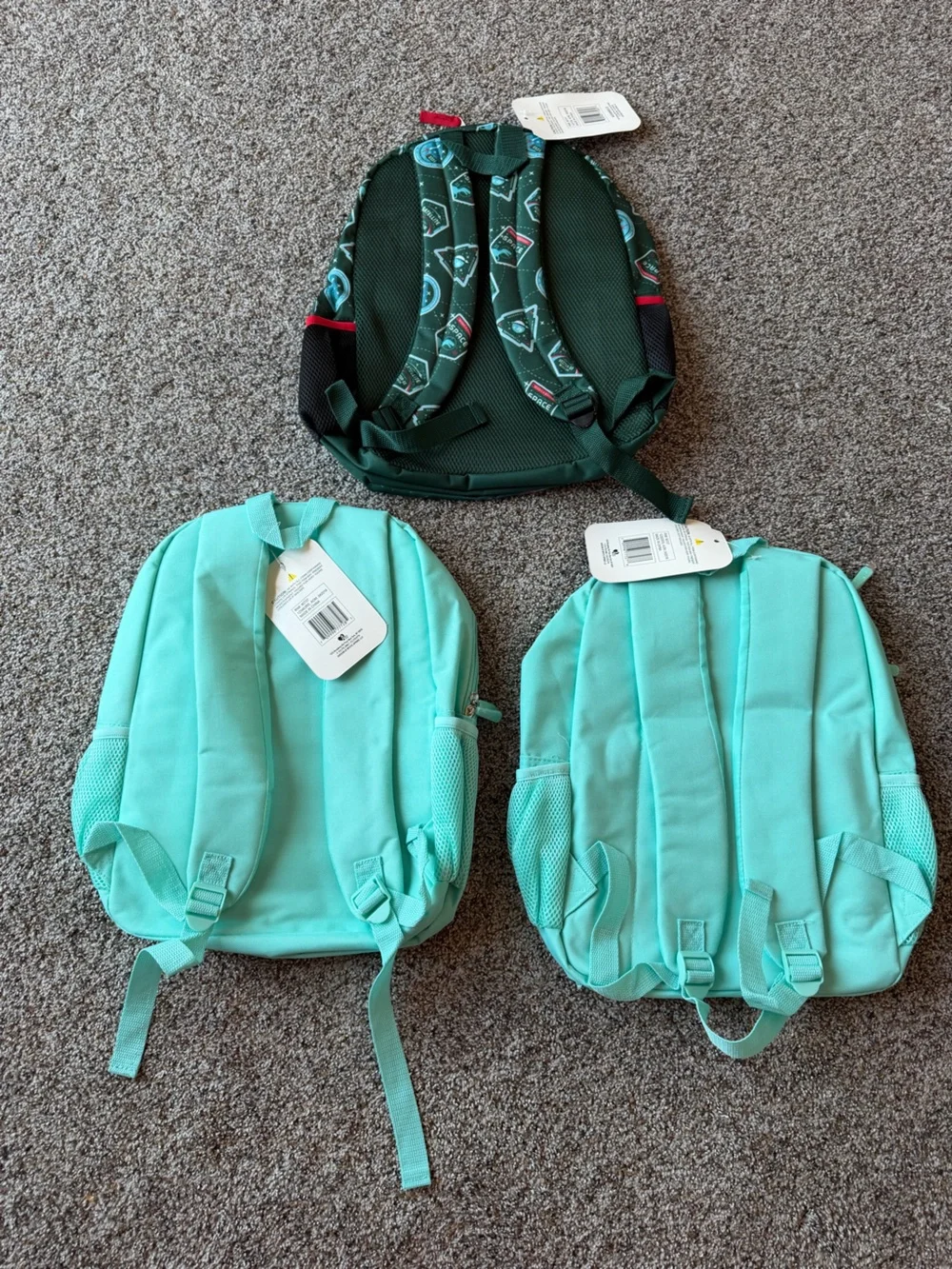 NWT Kids Backpack Bundle Unicorn Mermaid Space Dinosaur 3 Pack